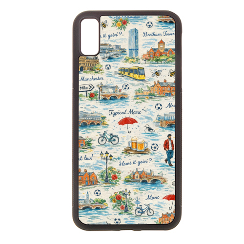 Manc - stylish phone case by Ms Doodle