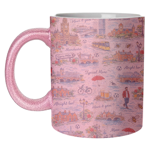 Manc - unique mug by Ms Doodle