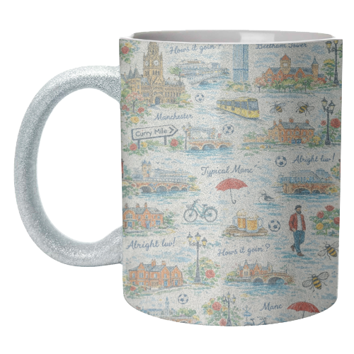 Manc - unique mug by Ms Doodle