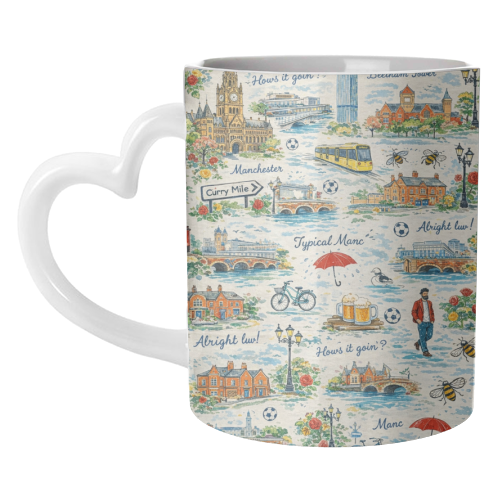 Manc - unique mug by Ms Doodle
