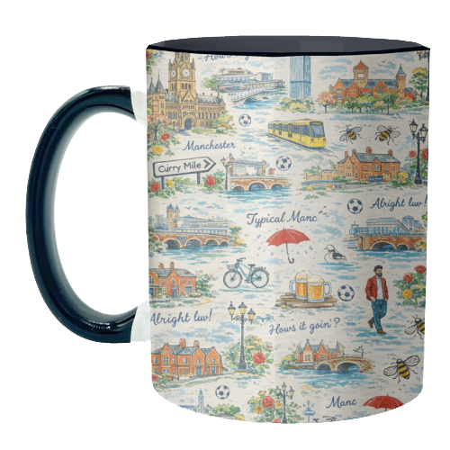 Manc - unique mug by Ms Doodle