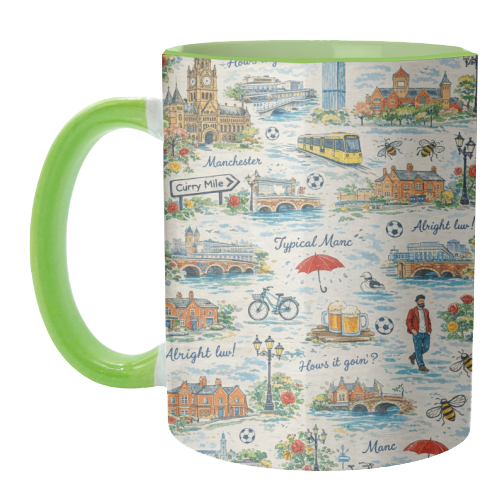 Manc - unique mug by Ms Doodle