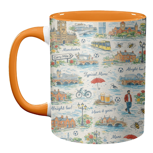 Manc - unique mug by Ms Doodle