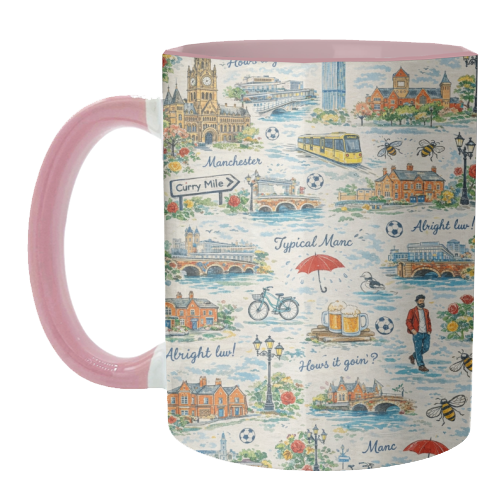Manc - unique mug by Ms Doodle