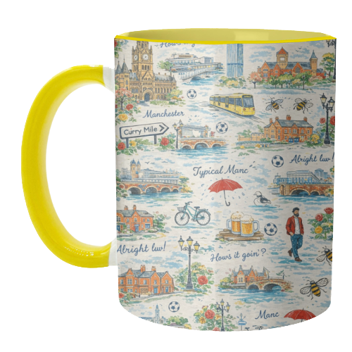 Manc - unique mug by Ms Doodle
