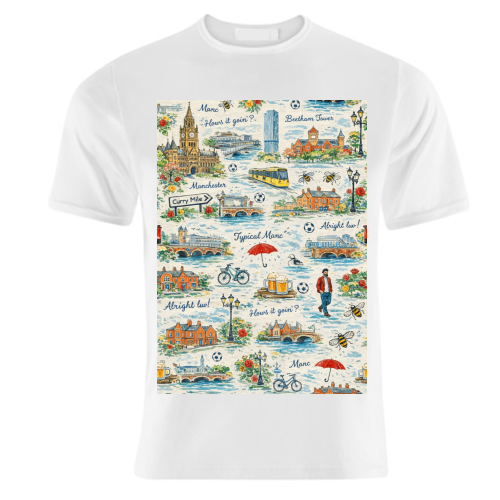 Manc - unique t shirt by Ms Doodle