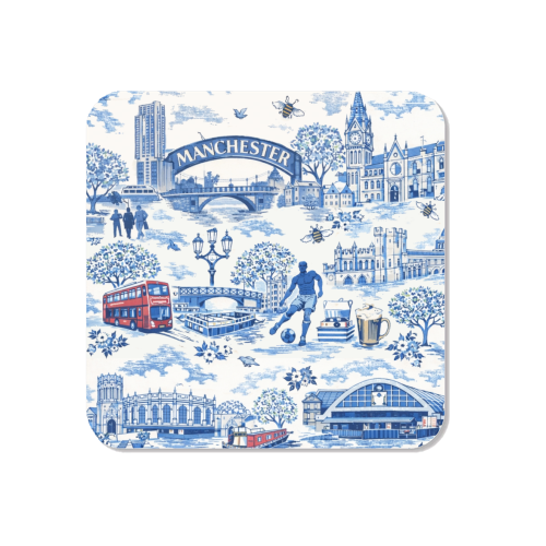 Manchester Blue Toile - Magnet by Ms Doodle
