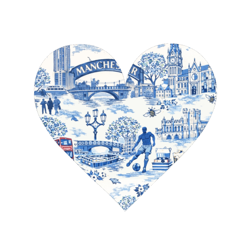 Manchester Blue Toile - Magnet by Ms Doodle