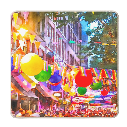 Manchester Gay Village - personalised beer coaster by AP