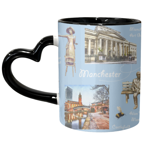Manchester Landmarks - unique mug by AP