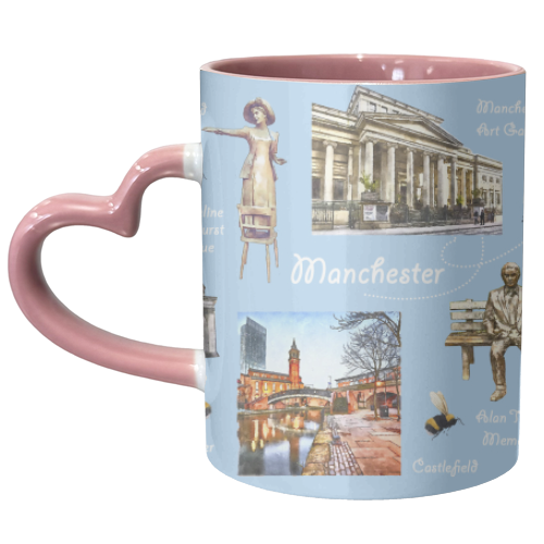 Manchester Landmarks - unique mug by AP