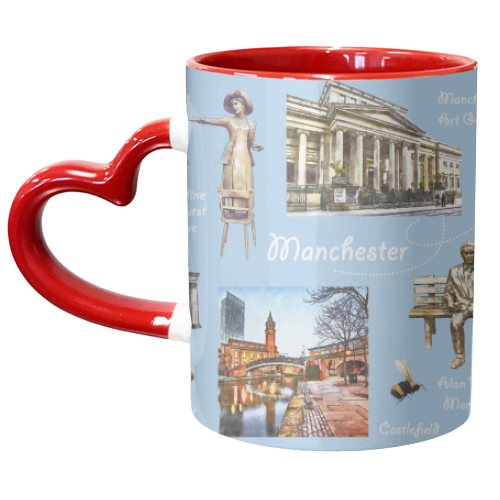 Manchester Landmarks - unique mug by AP