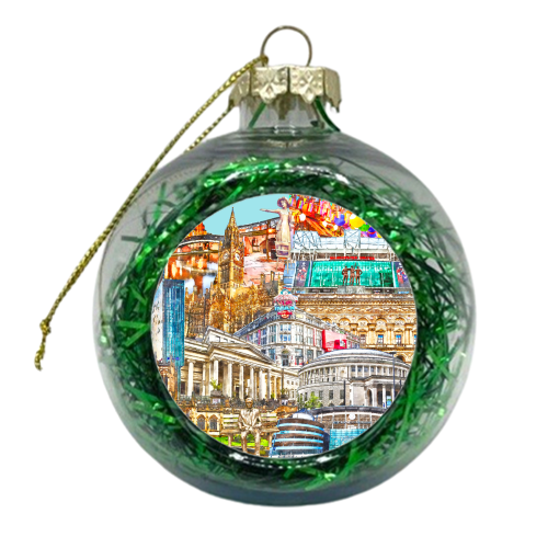 Manchester Mash Up - xmas bauble by AP