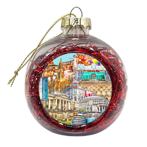 Manchester Mash Up - xmas bauble by AP