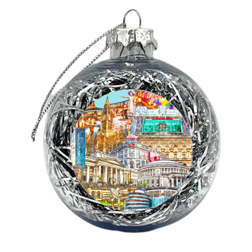 Manchester Mash Up - xmas bauble by AP