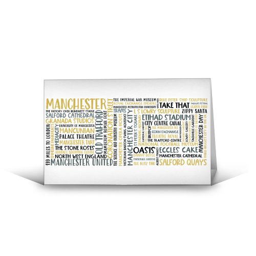 Manchester Mug - funny greeting card by All About Words Designs