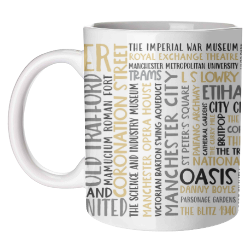 Manchester Mug - unique mug by All About Words Designs