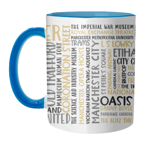 Manchester Mug - unique mug by All About Words Designs