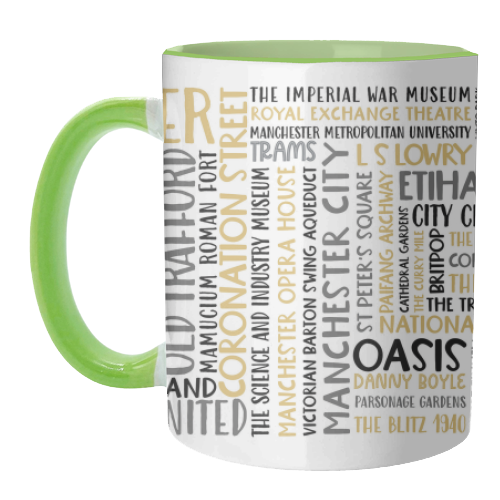 Manchester Mug - unique mug by All About Words Designs