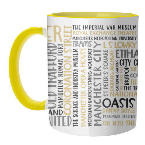 Manchester Mug - unique mug by All About Words Designs