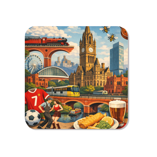 Manchester Poster - Magnet by AP