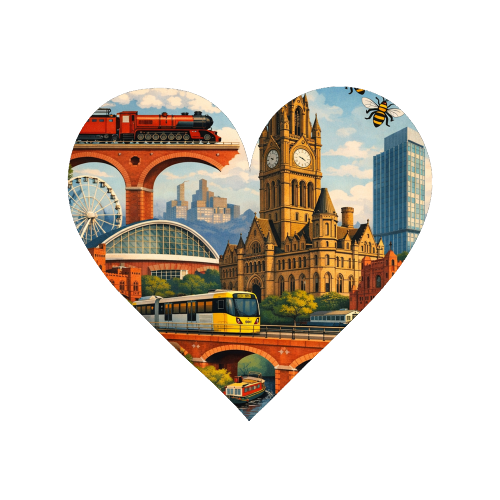 Manchester Poster - Magnet by AP