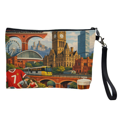 Manchester Poster - pretty makeup bag by AP