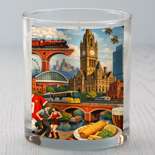 Manchester Poster - scented candle by AP