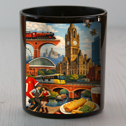 Manchester Poster - scented candle by AP