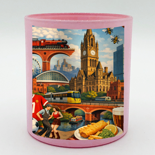 Manchester Poster - scented candle by AP