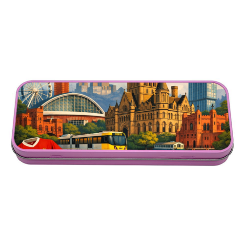 Manchester Poster - tin pencil case by AP
