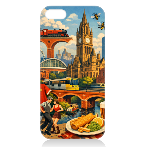 Manchester Poster - unique phone case by AP