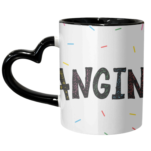 Manchester Slang Angin ' - Hanging - Mancunian - unique mug by Lisa Wardle