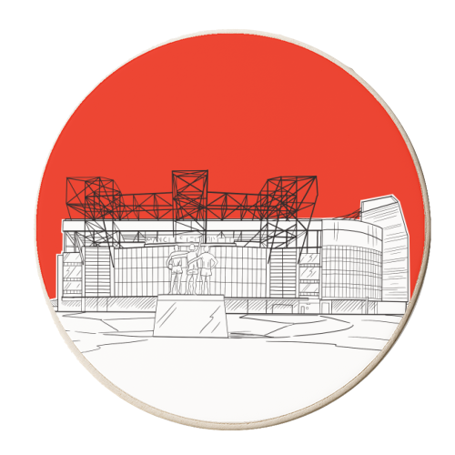 Manchester Stadium - personalised beer coaster by Adam Regester