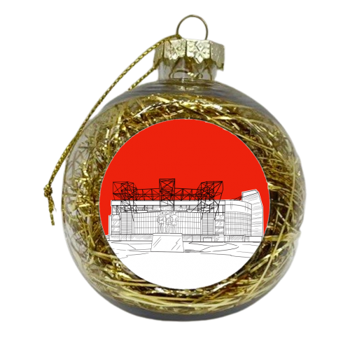 Manchester Stadium - xmas bauble by Adam Regester