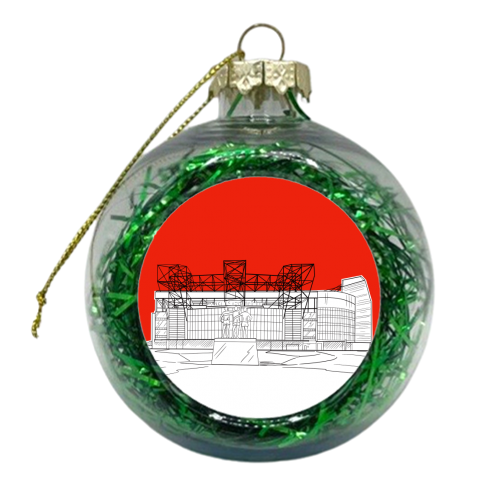 Manchester Stadium - xmas bauble by Adam Regester