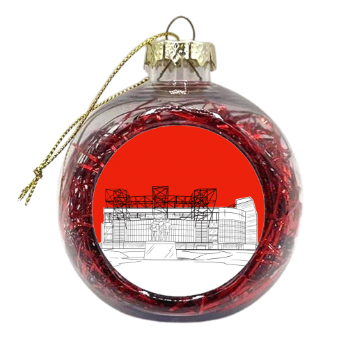 Manchester Stadium - xmas bauble by Adam Regester