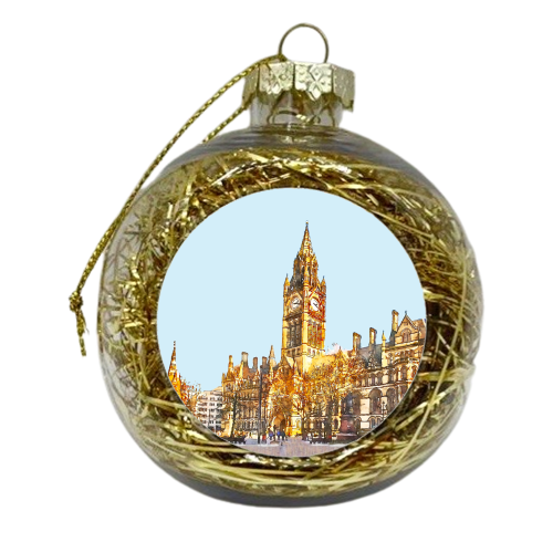 Manchester Town Hall - xmas bauble by AP
