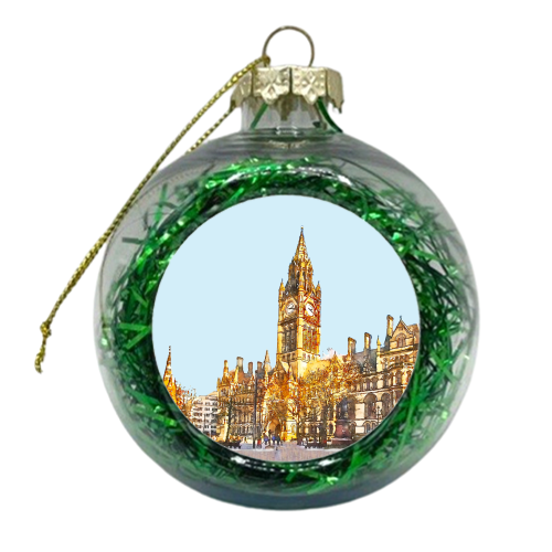 Manchester Town Hall - xmas bauble by AP