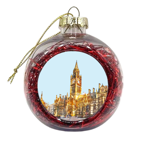 Manchester Town Hall - xmas bauble by AP