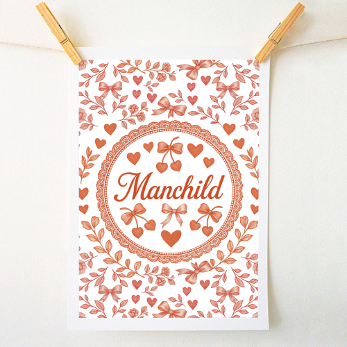 Manchild - A1 - A4 art print by Lilly Rose