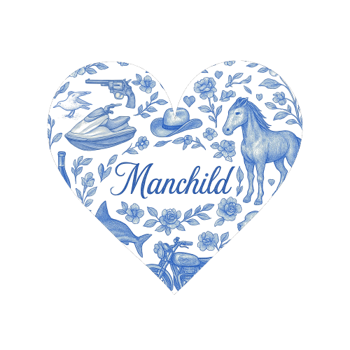 Manchild Blue - Magnet by Lilly Rose