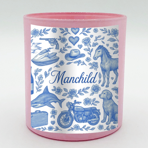 Manchild Blue - scented candle by Lilly Rose