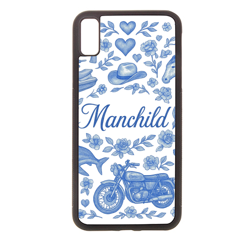 Manchild Blue - stylish phone case by Lilly Rose