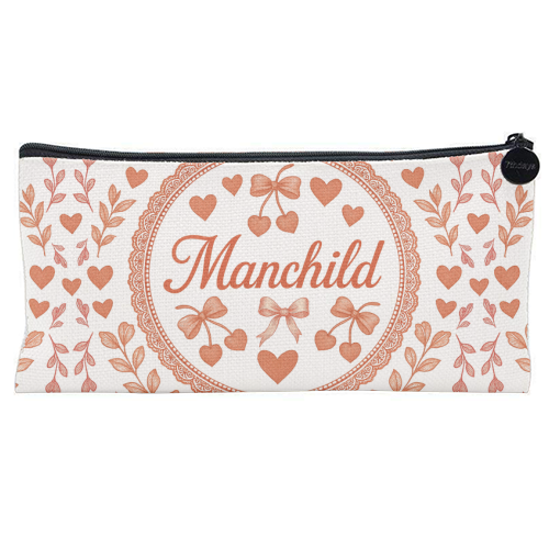 Manchild - flat pencil case by Lilly Rose