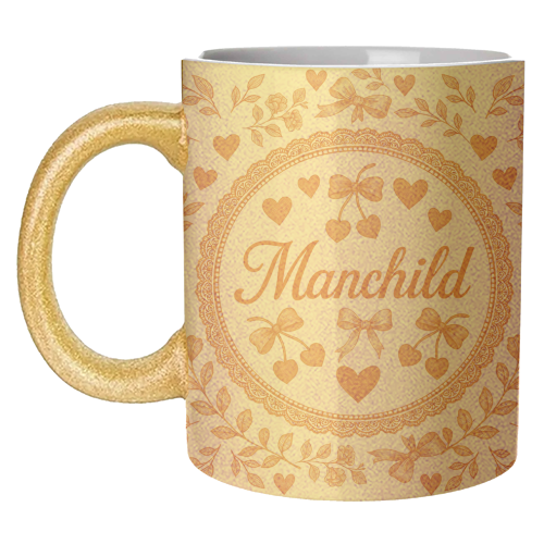 Manchild - unique mug by Lilly Rose
