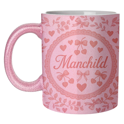 Manchild - unique mug by Lilly Rose