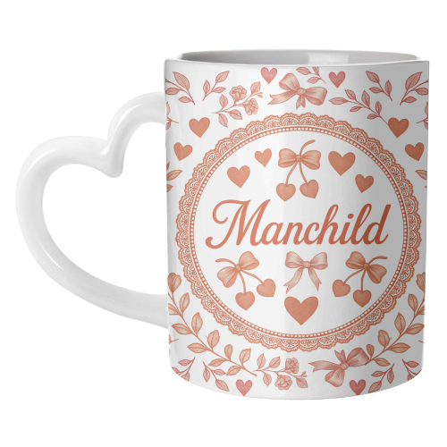 Manchild - unique mug by Lilly Rose