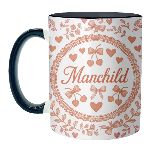 Manchild - unique mug by Lilly Rose