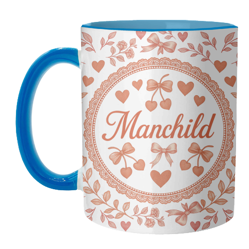 Manchild - unique mug by Lilly Rose